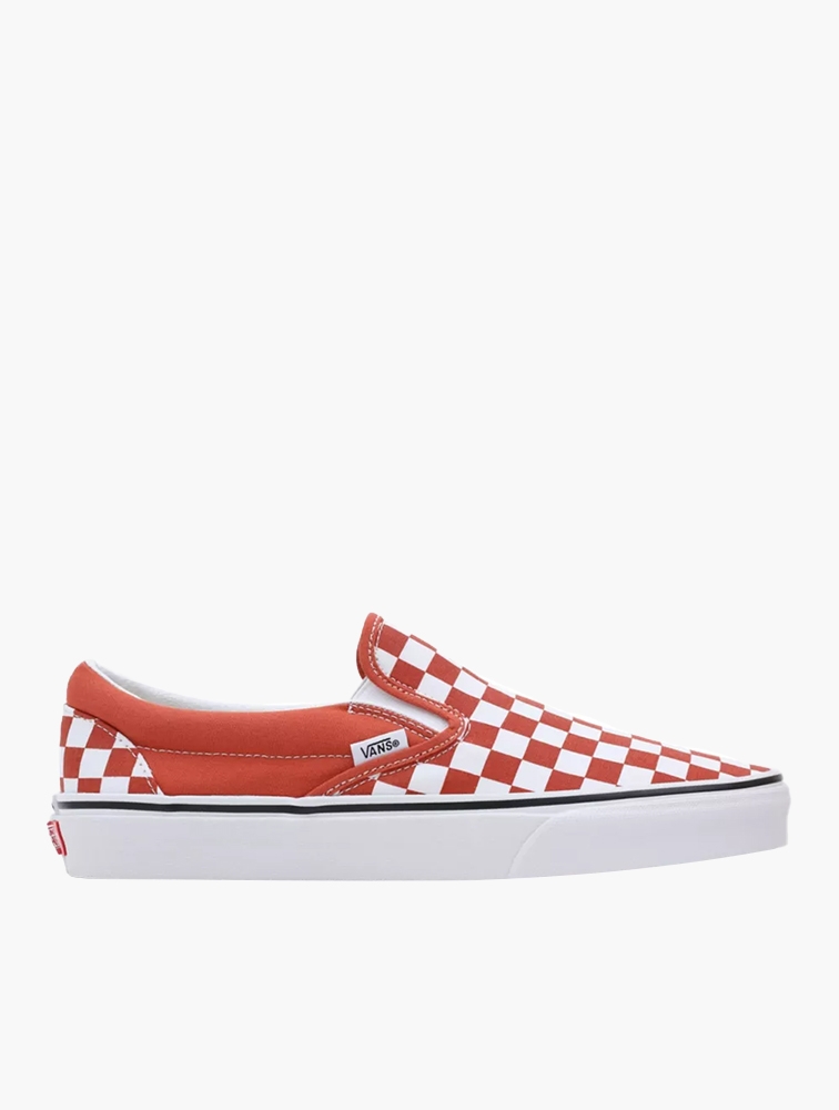 MyRunway Shop Vans Burnt Ochre Checkerboard Classic Slip On